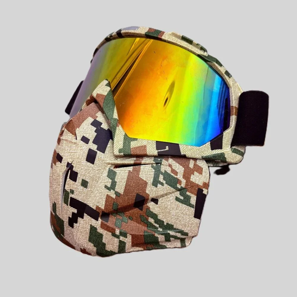 Full Face Mask / Goggles with Detachable Mask